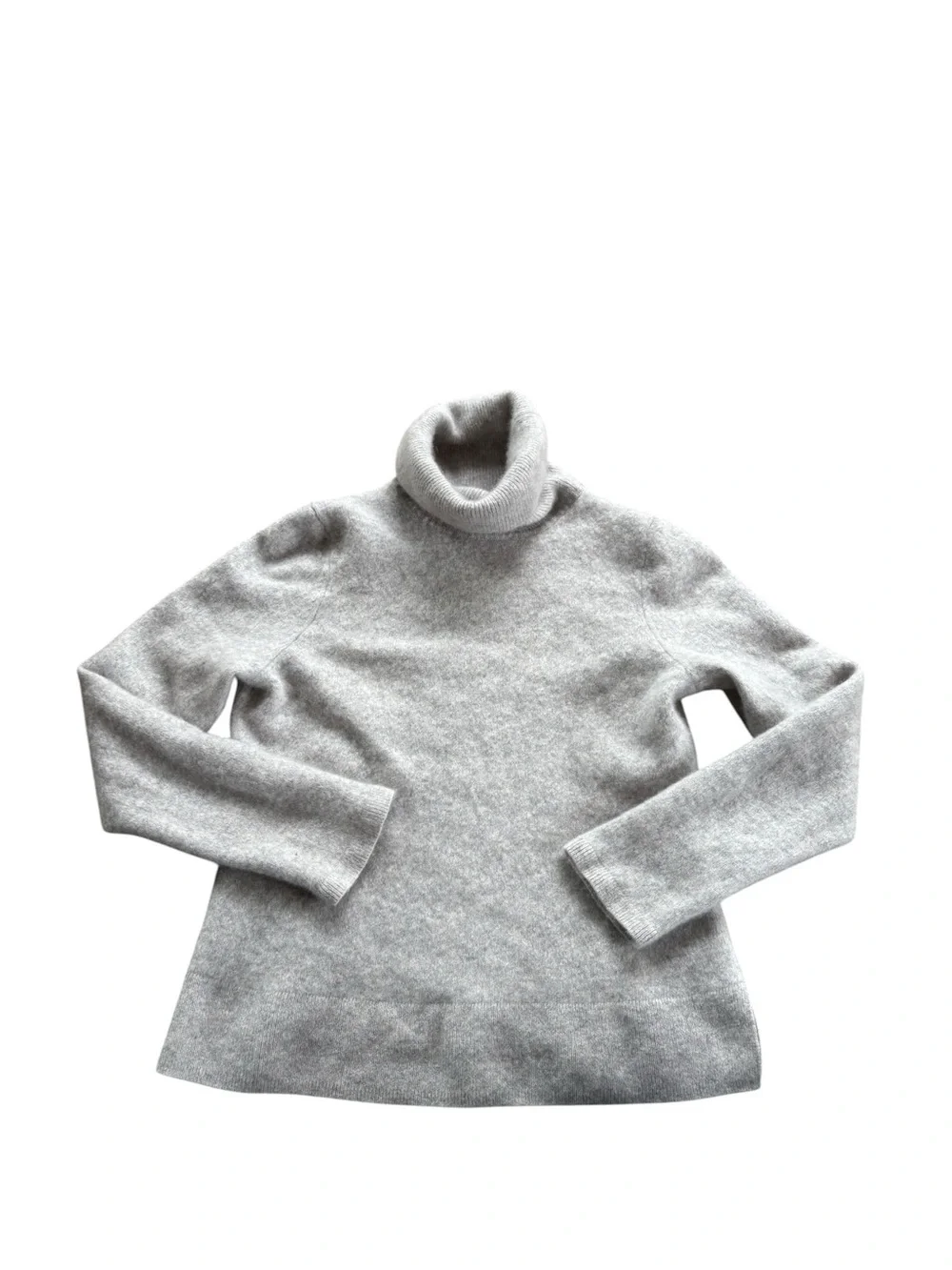 Tahari 100% Cashmere Cropped Shrunken Turtleneck Sweater Y2K Soft Girl - Picture 2 of 8